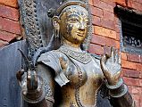 Kathmandu Patan Durbar Square Mul Chowk 13 River Goddess Ganga Close Up